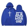 Immer Gott Christlich Vintage Grafik Hoodies Herren Damen Ästhetisches Sweatshirt Langarm Freizeit Pullover Oberteile