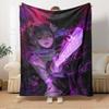 K-POP Anime Girl Group Vier Jahreszeiten Weiche Warme Decke Ganzjahres Dick Gestrickt Polyester Tagesdecke für Bett, Camping, Reisen Perfektes Geschenk