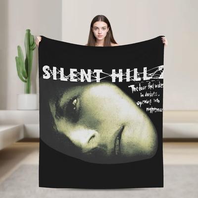 Silent Hill 2 Game Super Warm Blanket  Picnic Plush Throw Blanket Street Trend Home Decor Flannel Bedspread Sofa Bed Cover