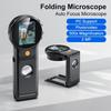 2Inch Screen Folding Digital Microscope 500X Zoom Magnifying for Windows/Mac Coin Inspection