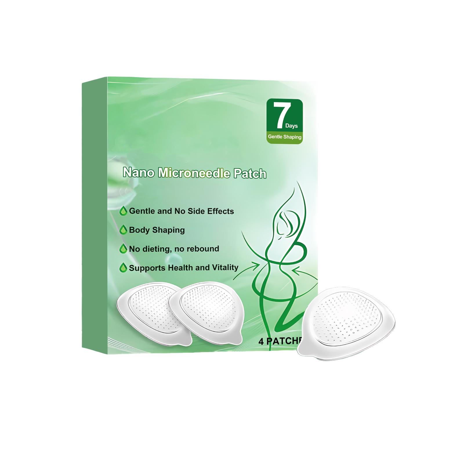 

Nano Microneedle Body Care Patch for Body Shaping Gentle Skin Application Supports Health and Vitality 7 Days Use 4 Patches One Size зелёный