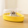 Escape-Proof Pet Bath Container Anti-spill Hamster Toilet  for Mice Gerbil Golden Bear