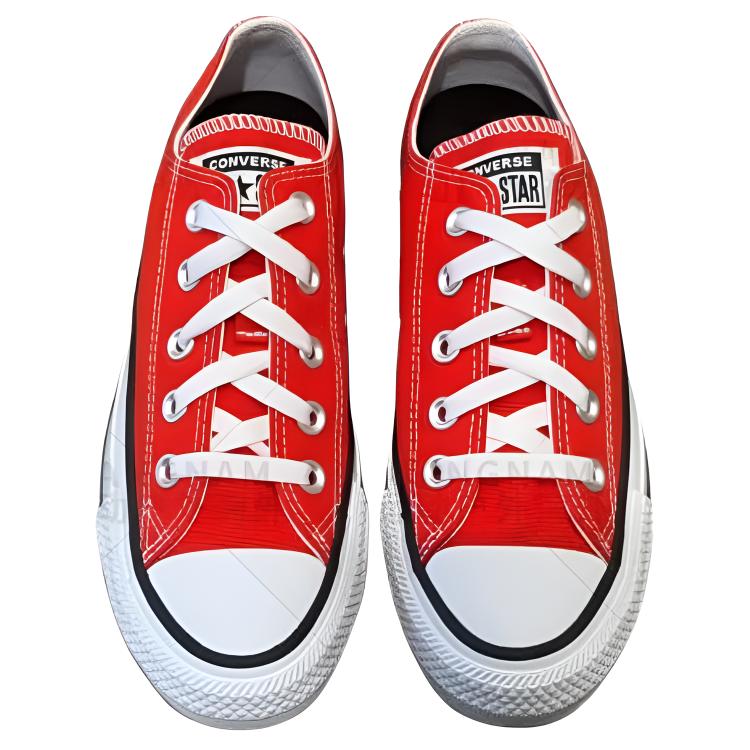 Men's Sneakers Converse All Star Canvas Shoes Unisex Low-top Red