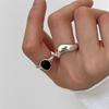 Adjustable Chic Womens Ring With Distinctive Geometric Shape And Glossy Copper Material Fashionistas For