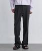 Wide Hidden Banding Slacks [Gunmetal]