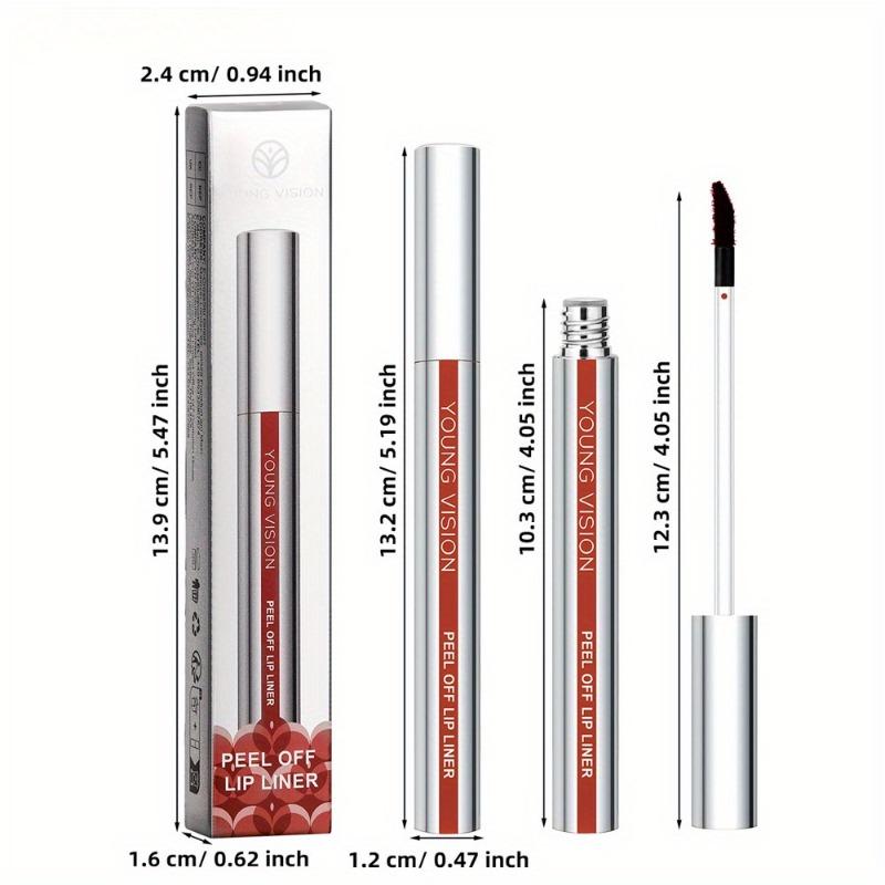 3-color Peel-off Lip Liner Matte, Non-smudge Peel-off Lip Liner for A Flawless Look That Suits All Skin Types