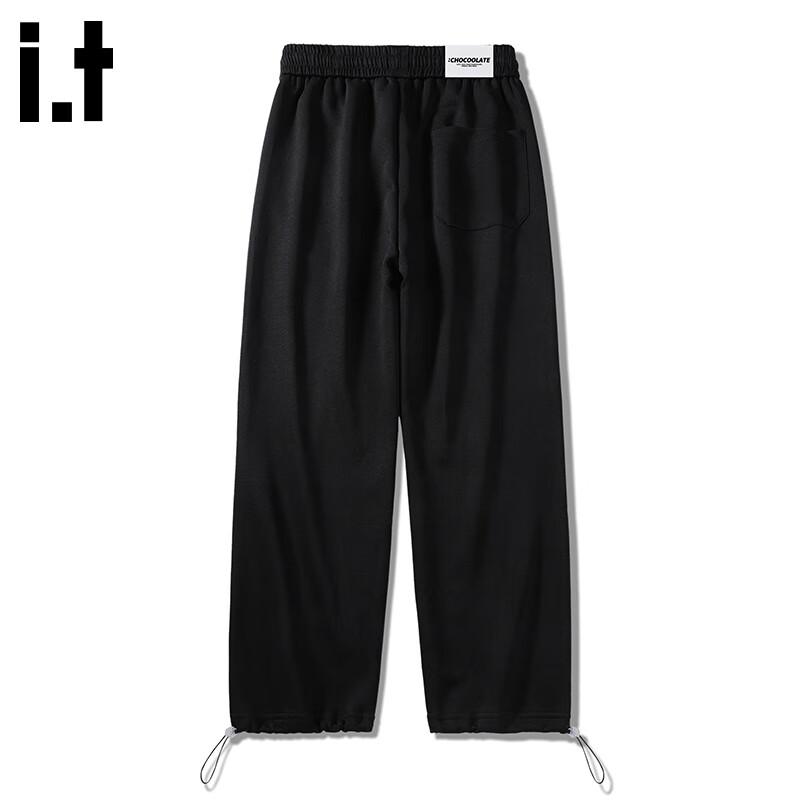 :CHOCOOLATEit Men's Loose Fit Straight Leg Fleece Sweatpants