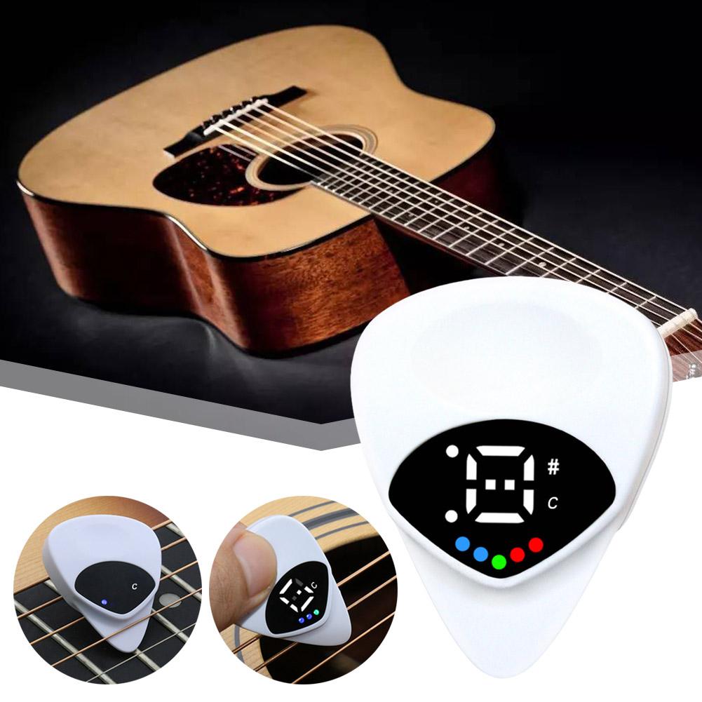Guitar Picks With Built In Tunner Real Time Monitoring For Acoustic Electric Guitar Bass Mandolin Musical Instrument Accessories