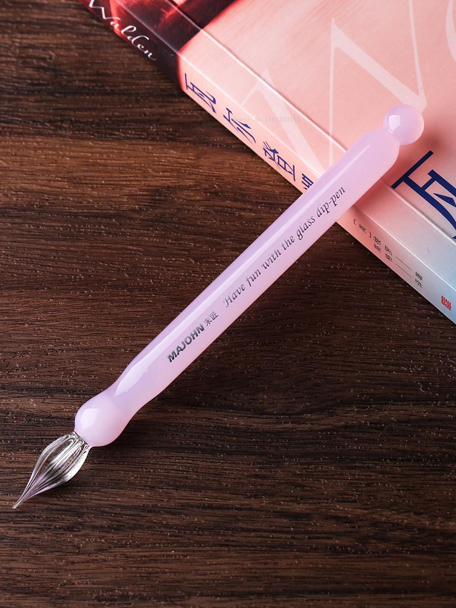 

135mm Mini Short Glass Dipping Pen Color Ink Color Test Dip Pens Hand-drawn Line Drawing Hook Line Writing English Pen Supplies