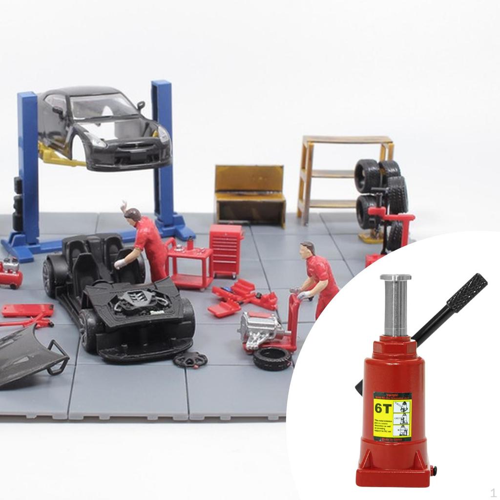 Car Lifting Jack Model Cars Toy Accessories Adjust Height Crafts RC Stands Miniature