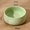Buddha Series Ceramic Water Bowl for Cat And Dog, Overturn Proof Diagonal Anti Slip Large Capacity Tableware, Pet Supplies , 1Pc