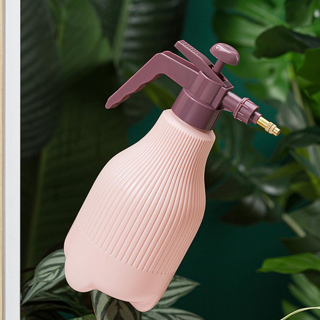 1500ml Gardening Spray Bottle Rotating Spraying Nozzle Sealed Uniform Large Spray Area Water Sprayer Can Pink