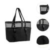 Mesh Beach Bag Portable Storage Tote for Sea Side Backpacking Gym Outdoor Go Out