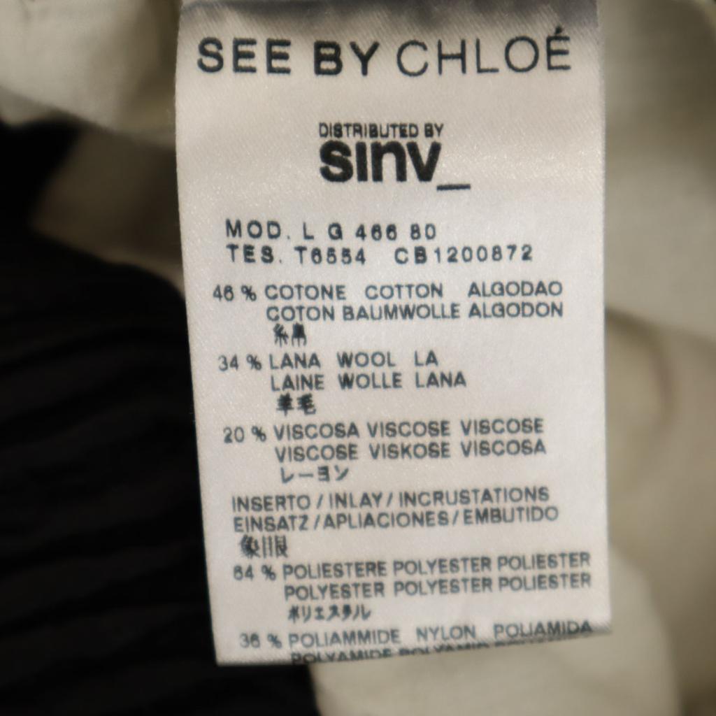 SEE BY CHLOE Mini length flare skirt 38 White system Women Used