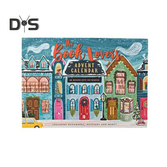 Calendar de Advent de Crăciun 2024 25 Cadouri Libristice Decorare de Crăciun Numărătoarea inversă Calendar de Advent Iubitor de cărți Set Surpriză Literară