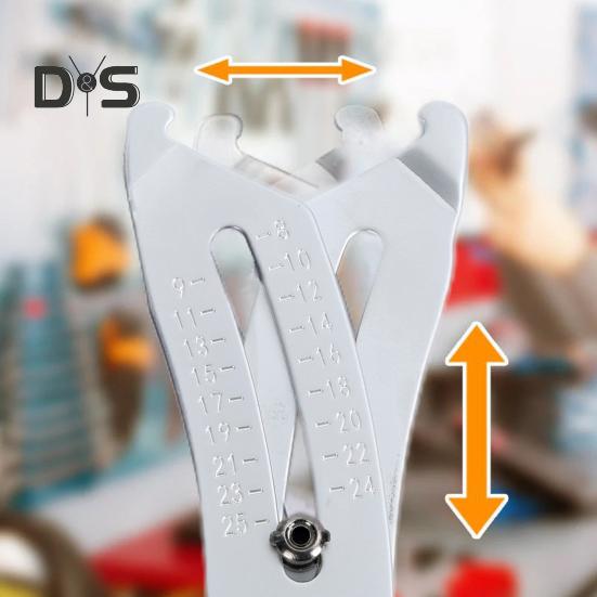 Portable Thread Size Checker Keychain Precision Thread Ruler Precise Nut And Bolt Thread Checker Inch Metric Hexagon Nut Thread Measuring Gauge