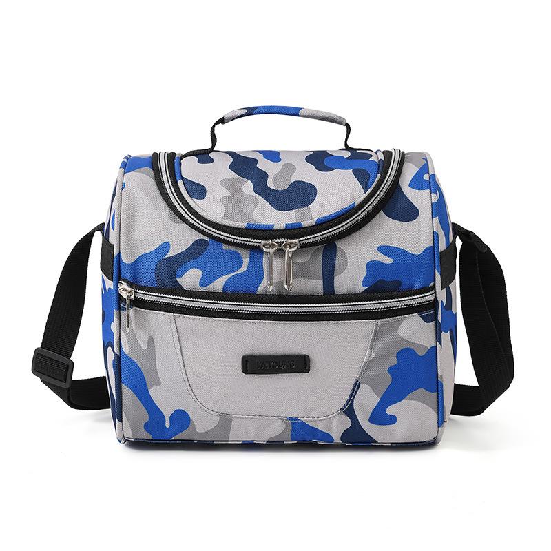 New Cartoon Printing Tote Cooler Lunch Bags Portable Outdoor Picnic Office School Insulation Bag with Shoulder Strap