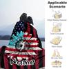 Sunflower Sports Style Customize Text Blanket Throw Personalized Blanket Durable Comfort for Livingroom Couch Sofa Bedding All-Season Use