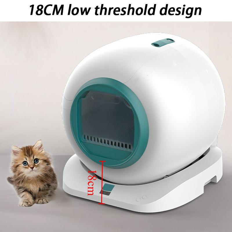65L Automatic Cat Litter Box Self Cleaning Large Cats Litter Box APP Smart Closed Cat Toilet Dual Deodorization Pet Supplies