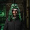 Immersive Ghost Masque Latex Hood Halloween Masque, Spooky Frog Full Head Adult for Halloween, Masquerade Party, Cosplay Costume, Role Playing