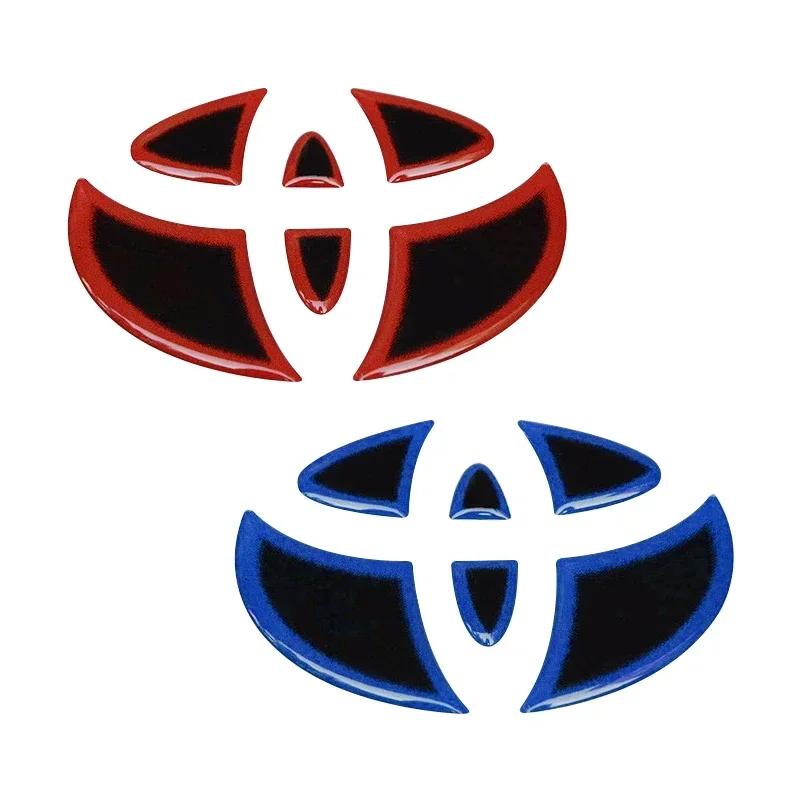 For Toyota RAV4 Camry CHR Corolla Levin Allion Grill Decorative Stickers Car Front Rear Emblem Badge Logo Sticker
