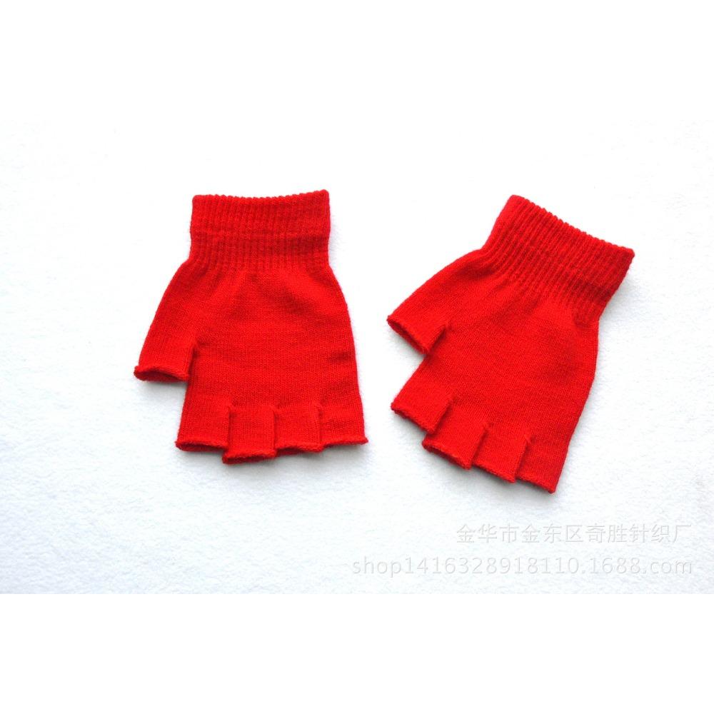 Erwachsene Winter Warme Gestrickte Halbfingerhandschuhe Männliche und Weibliche Studenten Reithalbfingerhandschuhe