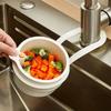 Push-type Kitchen Sink Filter Basket Anti-leakage Separate Drain Bowl Filter Basket Sink Storage Rack Hanging Bag Grid Racks