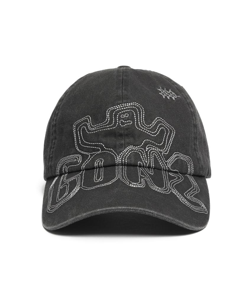 Mark Gonzales Washed Gons Stitch Cap - Charcoal