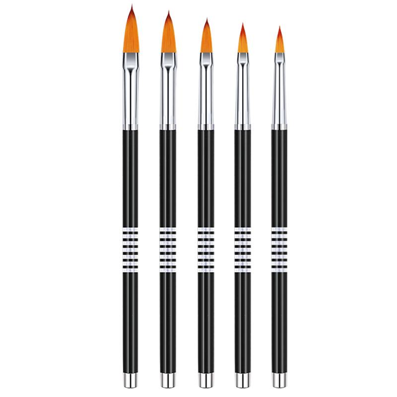 5Pcs Nails Art Dotting Pen Nails Brushes For Nails Art Accessories Tools Kits Nail Supplies For Professionals Manicure Set