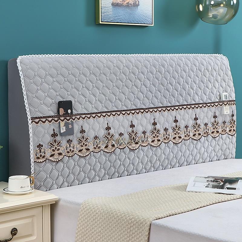 

Thiened Wood Bed Head Cover Dustproof Cotton Insert Full Enclosed Simple Sle Arcane Design Bed Head ield 1.2m [high 65cm ]