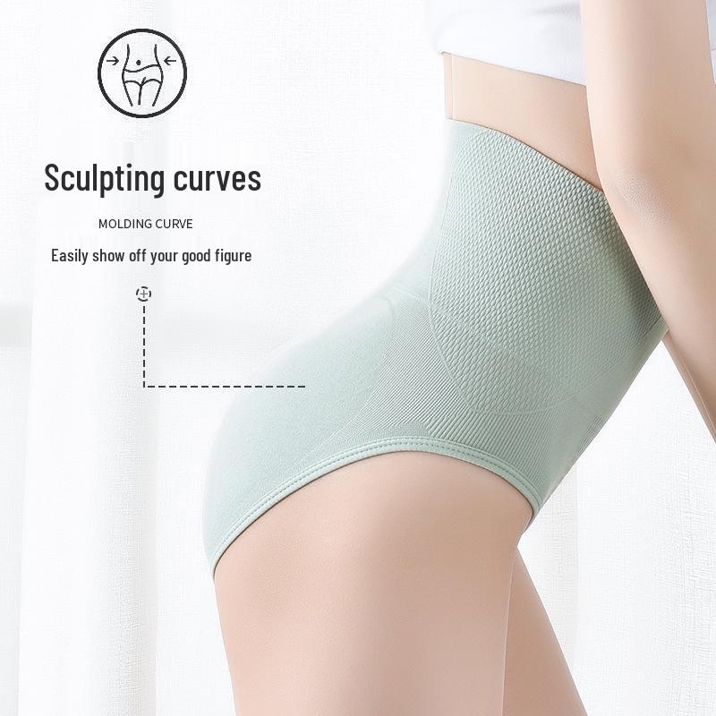 High Waisted Tummy-Control Panties for Women: Hip-Lifting, Postpartum Waist-Shaping, Antibacterial Graphene, Pure Cotton Crotch.