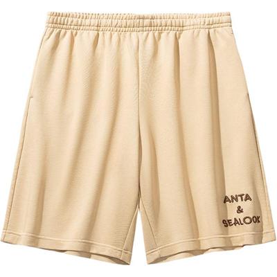 X Seal Look Collaboration Lifestyle Series Sport Simple Letter Loose Fit Casual Shorts Men Shorts Wheat 952528308-2