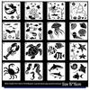 DIY Marine Life Graffiti Painting Template for Kids - Plastic Stencil Art Set