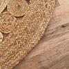 Rectangle Jute Rug Runner Handmade 100% Natural Braided Floor Mat Reversible Natural Jute Round Rug Handmade