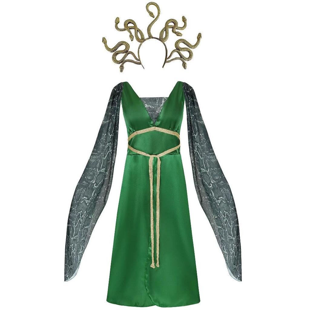 Kids Greek Mythology Halloween Costume - Medusa Snake-Haired Cosplay Outfit