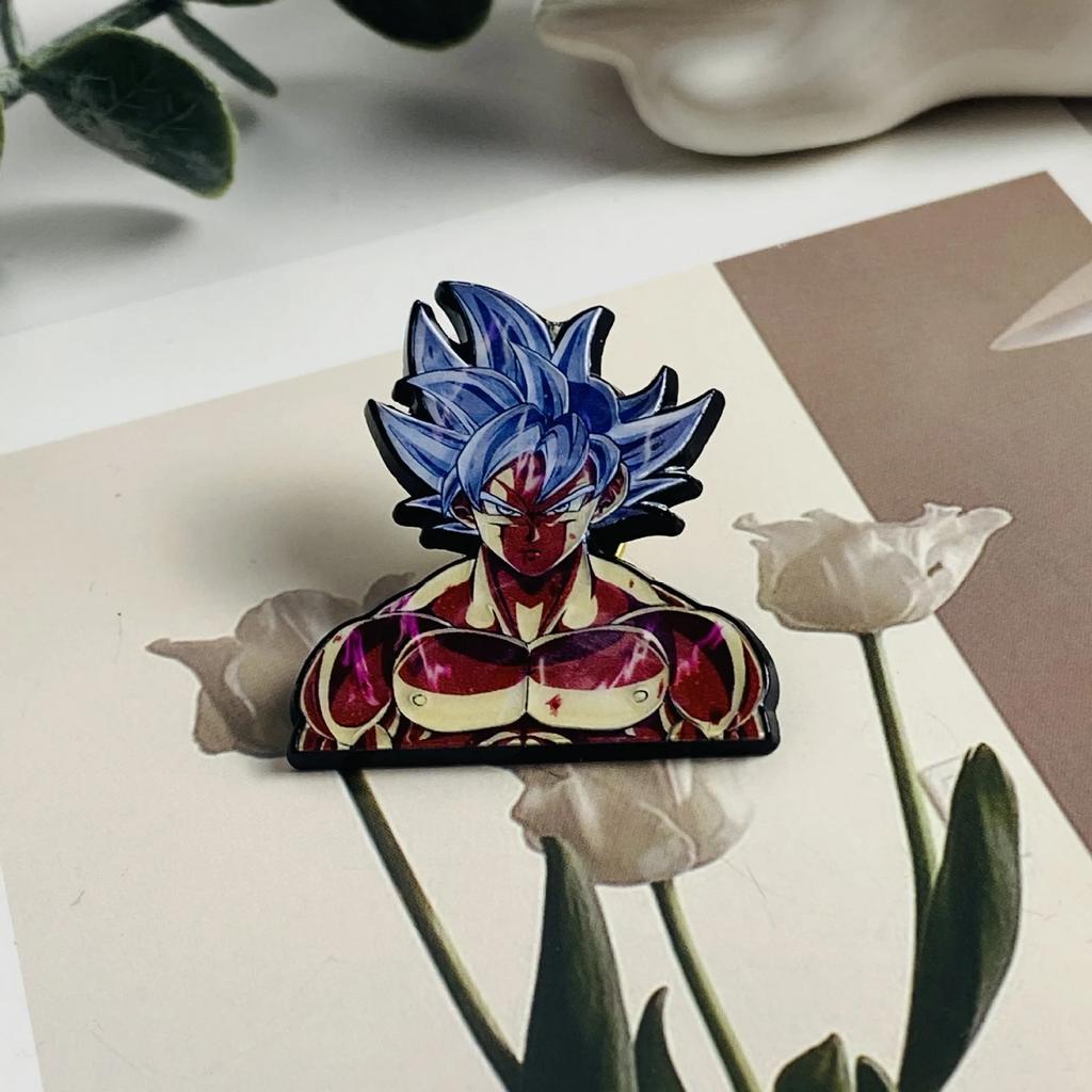 Cartoon Anime Dragon Ball Funny Metal brooch badge accessory Character Creative DIY Assembly Pin Clothes Decorative Jewelry Gift Presents Friends toy