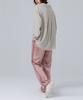Page Satin Elastic Waist Pants _Pink