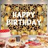 Leopard Print Birthday Tapestry, 180x120cm, Leopard Print, Birthday Backdrop, Photography Backdrop, Wall Decor, Party Decor, Instagrammable, Social Me