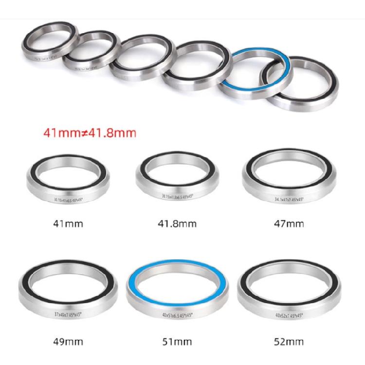 41/41.8/47/49/52mm Hlavové složení pro jízdní kola Ložiskové Těžké Horská kola Dvojitě utěsněné Ložiskové Hlavové složení Náhradní díl