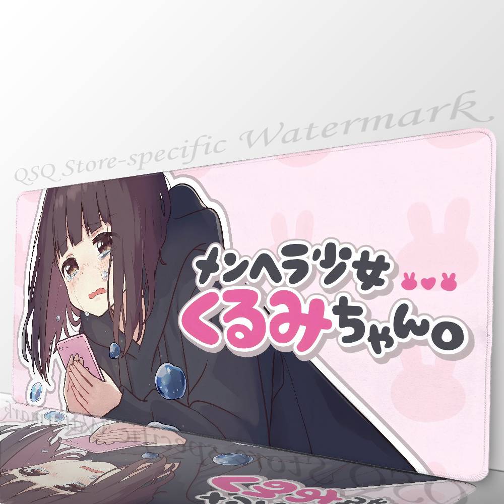 Nanase Kurumi Anime Mousepad Non-slip Suitable For Office Computers Laptops E-sports Game Desk Mats XXL Keyboard