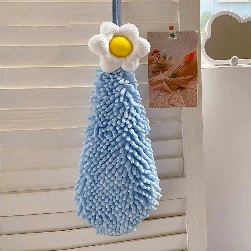 

Быстросохнущее полотенце для рук для кухни, ванной комнаты, утолщенное, впитывающее, тряпка для мытья посуды, большое, тип «Подсолнухи», клетчатая текстура синий