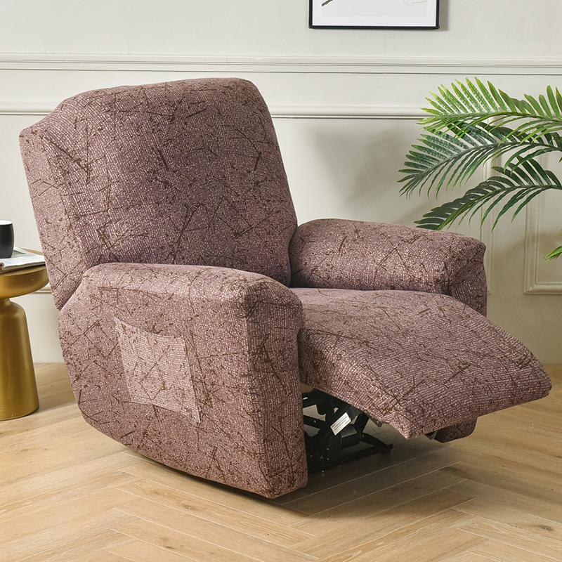 

Чехлы для реклайнеров 4 шт./комплект Чехлы для ленивых мальчиков Чехол для дивана, стула, нескользящий, откидывающийся, с карманами для хранения, защитный чехол для мебели в гостиной