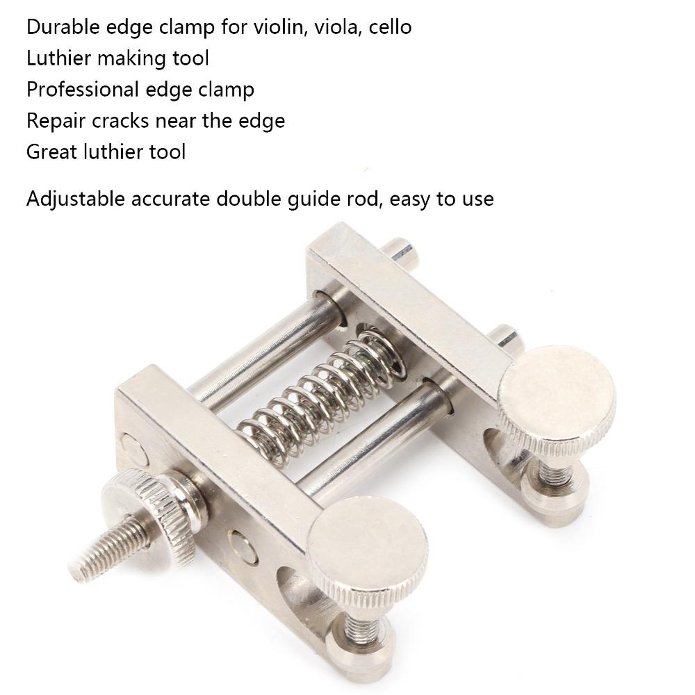 Durable Construction Violin Crack Repair Tool Silver Luthier Making Clamp For Violin