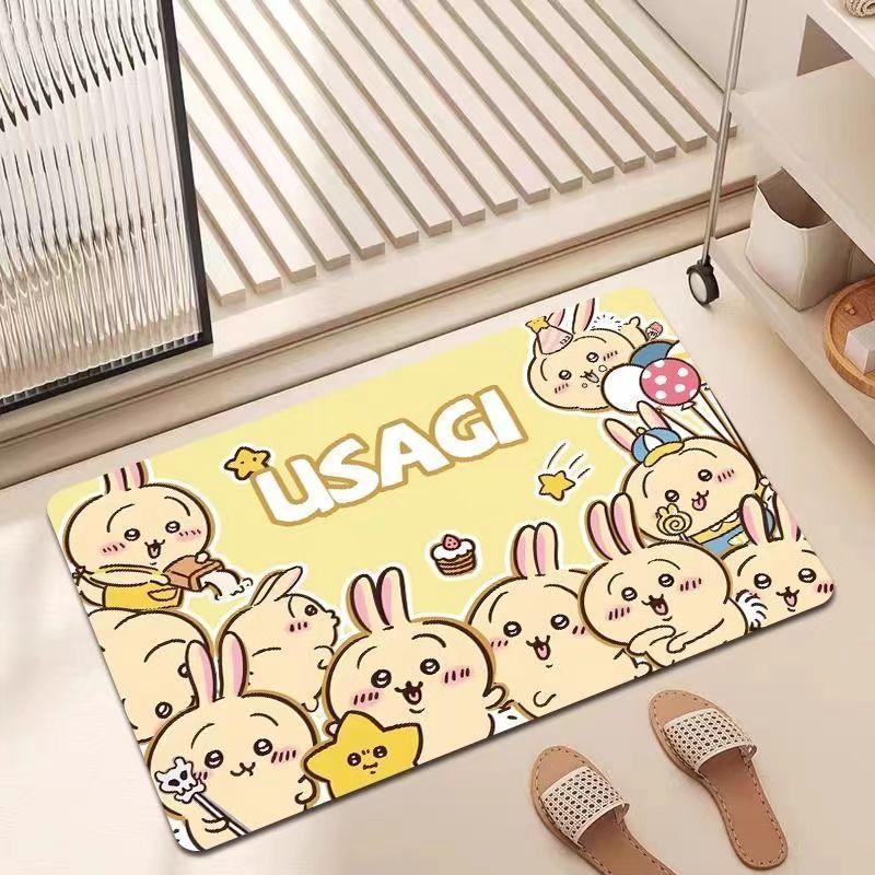 Cartoon Floor Mat Bathroom Floor Mat Entrance Door Mat Toilet Door Suction Foot Mat