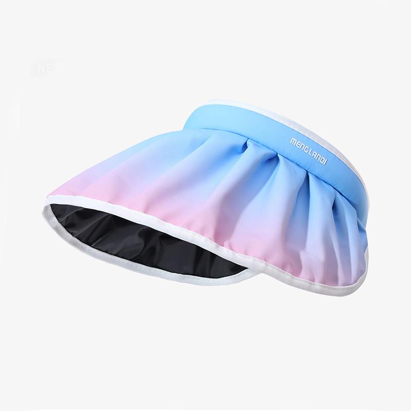 

Style Versatile Hat Sweet Gradient Color Womens Sunshade Bonnet Shelllike Blue Pink