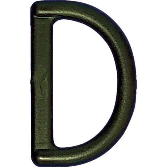 TRUSCO Plastic Flat Belt Pack of Case of 10 D-Rings, 30mm, 5, TDCNJ-30,