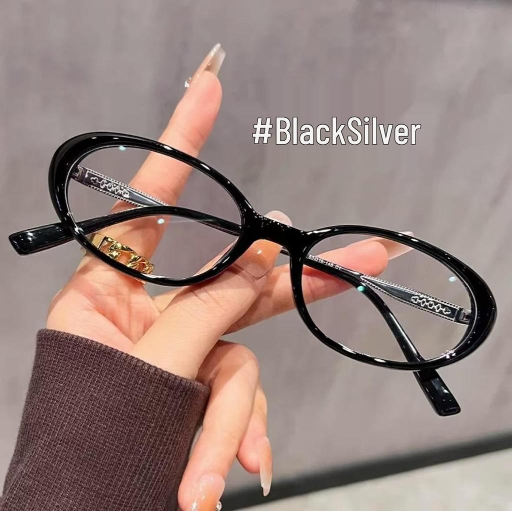5002 High-End Women's Anti-Blue Light Reading Glasses: Fashionable Slim Oval Frame for Enhanced Clarity for All Ages