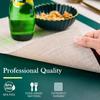 Woven PVC Placemats Heat Resistant Non-Slip Place mats for Dining Table Washable Durable Vinyl Table Mats