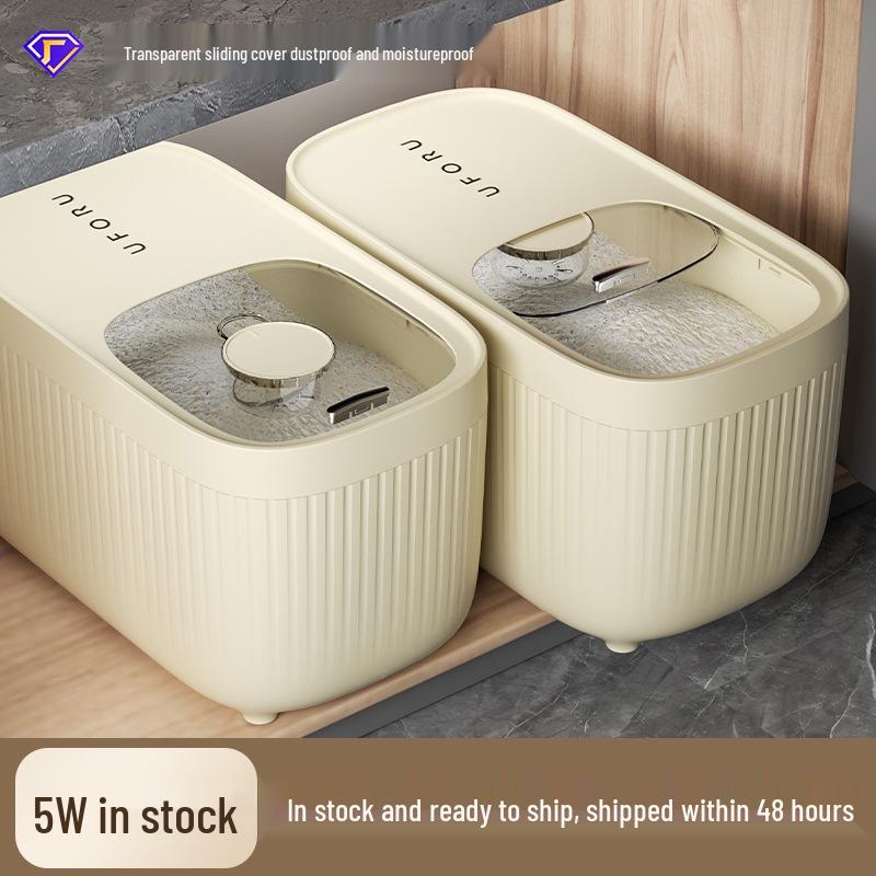 20 Jin Food-Grade Rice Storage Bucket - Sealed, Moisture & Insect-Proof for Kitchen Use