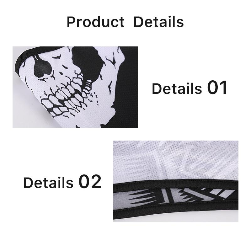 Skull Balaclava Full Face Cover Bandana for Outdoor Cycling Face Mask Gaiter Λαιμός Αξεσουάρ μοτοσυκλέτας